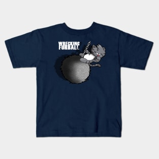 Wrecking Ball Music Video Parody For Cat Lovers Kids T-Shirt